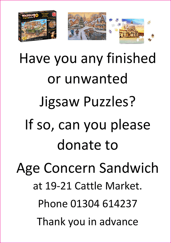 Community Events at Age Concern Sandwich